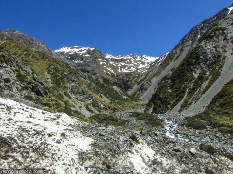 Looking up Lower Tindill Stream