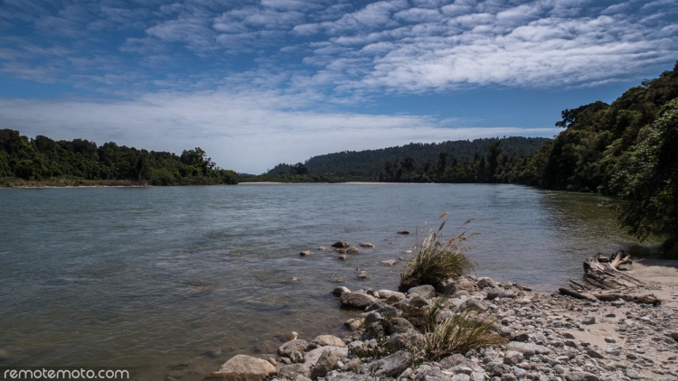 Looking downstream of the Karamea River