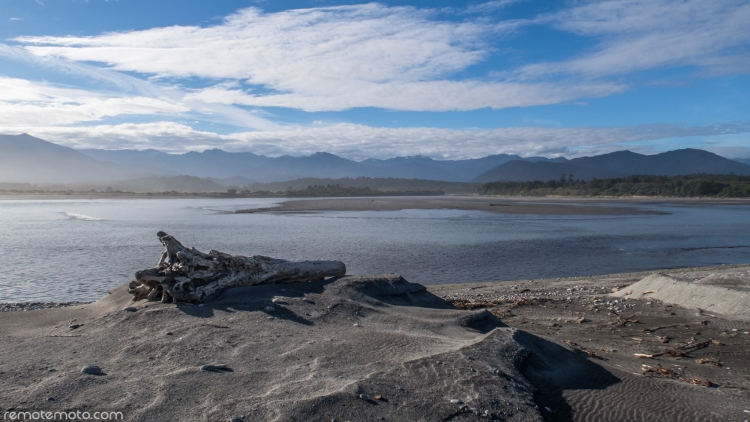 Photo over the estuary, facing east, and looking out towards Smyth Range