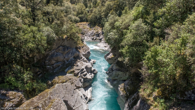 Looking down the gorge