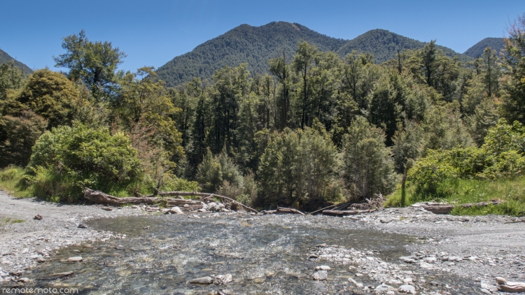 Looking downstream of Hawker Creek over the ford