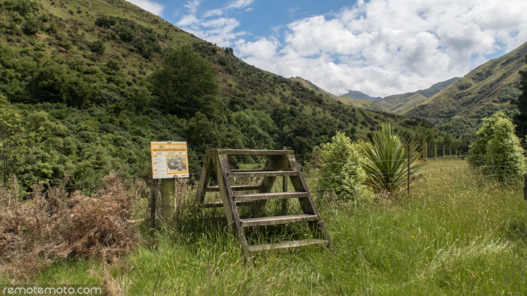 Stepping over the fence and the lookout point is just 10 metres away